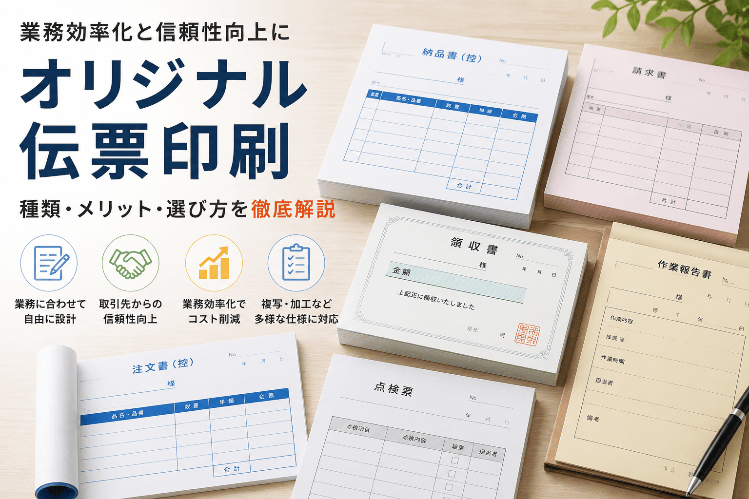 オリジナル伝票印刷