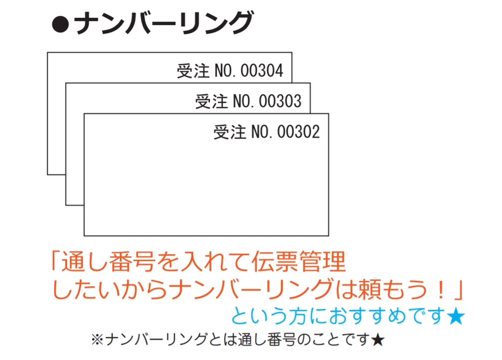 伝票印刷のナンバーリングとは？イラストによる図解有り！