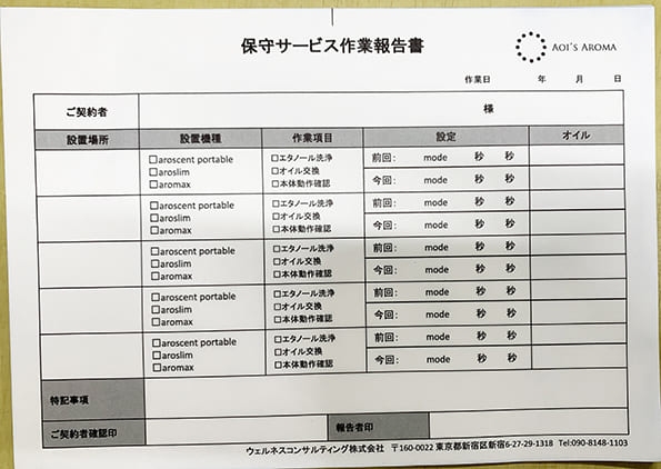 保守サービス作業報告書伝票(2枚複写50組)作成実績 保守サービス作業報告書伝票(2枚複写50組)作成実績